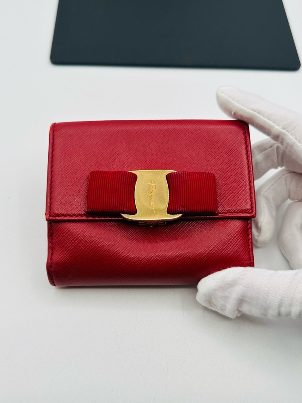 Salvatore Ferragamo Gold Clasp Wallet